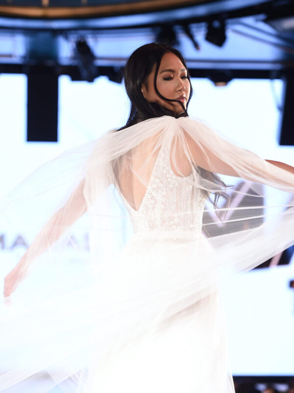 Model walks for Masal at Sony Hall for Runway 7 NYFW Fall Winter 2023